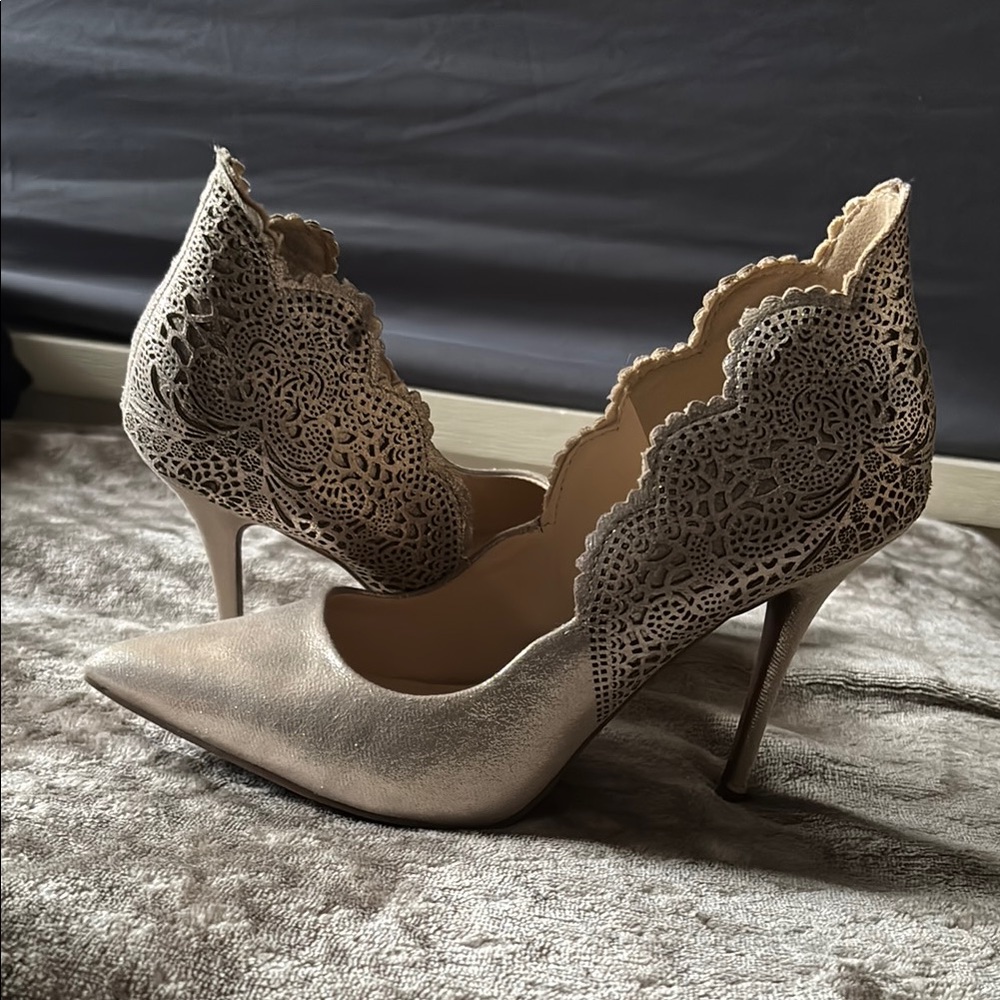 Jessica Simpson Stiletto Heels with Intricate Design